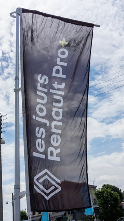 Bordeaux, Aquitaine France - 07 04 2021: Renault dealership new modern flag car sign brand and text logo of vehicle shopのeditorial素材