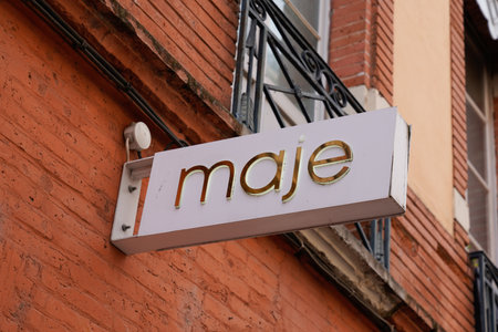 toulouse, occitanie France - 06 25 2021: Maje logo brand boutique and text sign clothes women girls store French fashion shopのeditorial素材