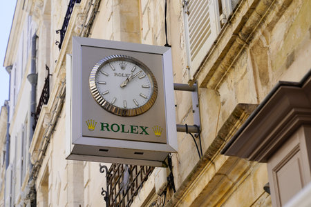 toulouse, occitanie France - 06 25 2021: Rolex SA sign text store and logo brand shop on facade boutique Switzerlandのeditorial素材