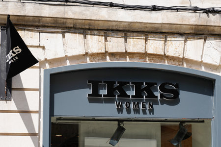 toulouse, occitanie France - 06 25 2021: Ikks women sign text store and logo brand shop on facade boutiqueのeditorial素材