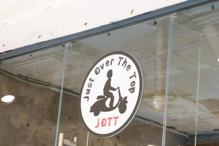 toulouse, occitanie France - 06 25 2021: Jott sign text store and logo brand shop on facade boutique of Just over the top fashion clothingのeditorial素材