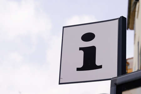 i logo text for information tourist of French tourism office sign agency in Franceの写真素材