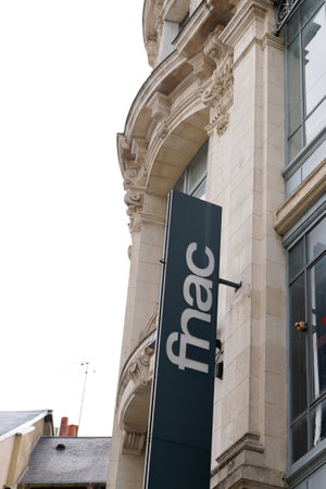Bordeaux, Aquitaine France - 07 30 2021: Fnac logo shop sign and brand text store electronic cultural library frenchのeditorial素材