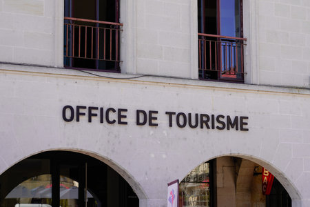 Bordeaux, Aquitaine France - 08 25 2021: office de tourisme sign text on tourism agency building in French languageのeditorial素材