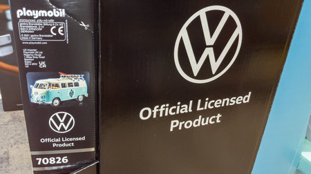 Bordeaux , Aquitaine  France - 09 30 2021 : volkswagen official licensed product camper vw bus in...