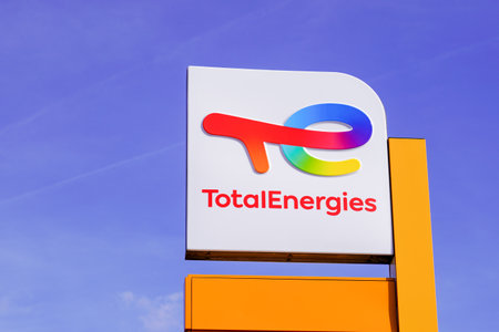 Bordeaux, Aquitaine France - 11 11 2021: Totalenergies brand text company logo sign Total energies...