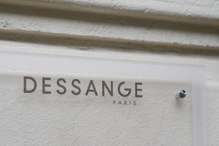 Bordeaux, Aquitaine, France - 12 01 2021: Dessange paris logo brand and text sign front of salon French hairdresser barber shopのeditorial素材