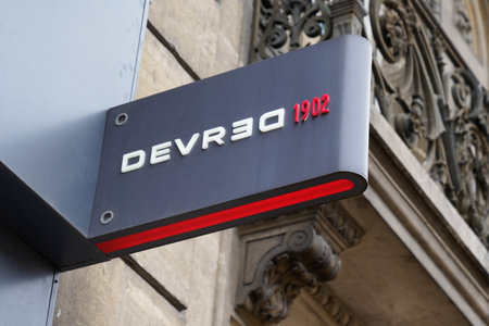 Bordeaux, Aquitaine, France - 12 01 2021: Devred 1902 logo boys boutique fashion sign shop men Clothing text brand store guyのeditorial素材