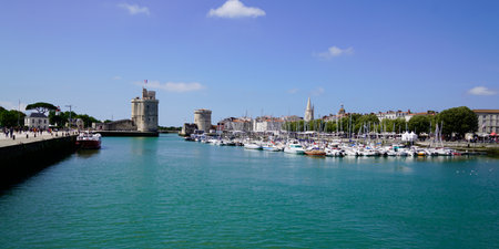 La Rochelle, Aquitaine France - 12 12 2021: harbor port des Minimes french city harbor sailboats in La Rochelle Franceのeditorial素材