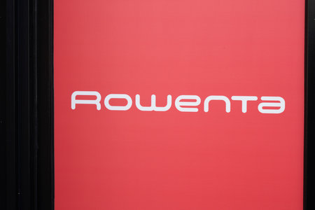 Bordeaux, Aquitaine France - 12 12 2021: rowenta store sign logo and brand text of French company...
