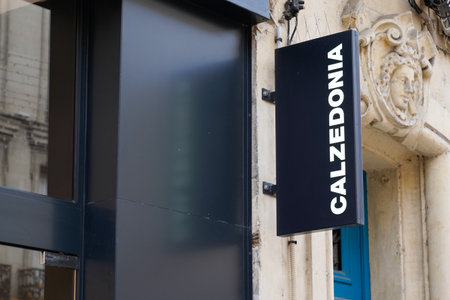 Bordeaux, Aquitaine France - 112 12 2021: Calzedonia facade store italian brand text and logo sign shop manufacturer of underwear lingerie boutiqueのeditorial素材