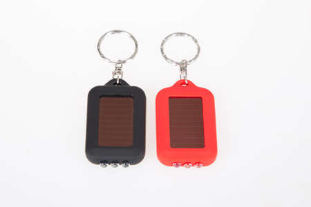 Led two keychain light pocket micro flash flashlight light black keys chains
