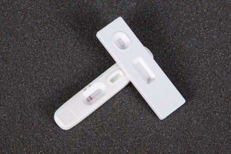 test result rapid test deviceの写真素材