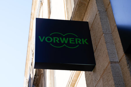 Bordeaux , Aquitaine France - 02 28 2022 : vorwerk sign text and brand logo of Thermomix kitchen appliance Corporate Groupのeditorial素材