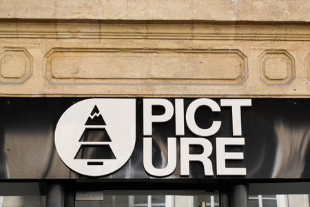 Bordeaux , Aquitaine France - 03 12 2022 : picture store brand logo and text sign shop facade surf board fashion trendのeditorial素材