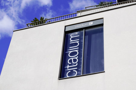 Bordeaux , Aquitaine France - 03 12 2022 : Citadium logo sign and brand text clothes store of Footwear facade boutique Sport Clothing Fashion shopのeditorial素材