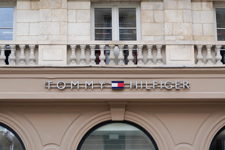 Bordeaux , Aquitaine France - 03 20 2022 : Tommy Hilfiger brand sign and text logo store facade of American clothing company shopのeditorial素材