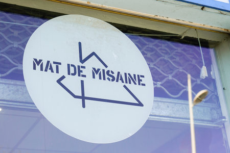 Bordeaux , Aquitaine France - 03 20 2022 : mat de misaine logo brand and sign text of marine boat sea facade store fashion shop french company boutiqueのeditorial素材