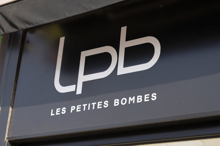 Bordeaux , Aquitaine France - 03 27 2022 : lpb Les Petites Bombes logo sign and brand text on...