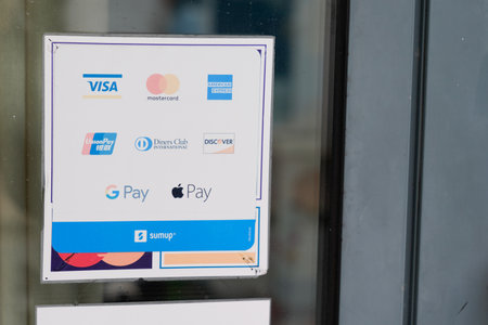 Bordeaux , Aquitaine France - 04 24 2022 : CB mastercard visa diners club union pay discover google...