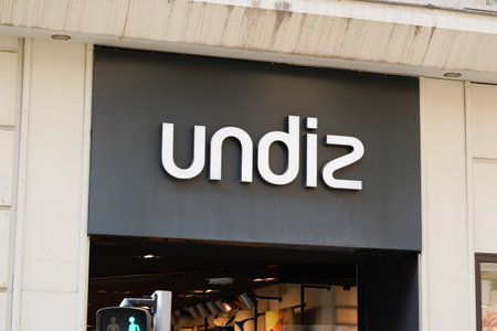 Bordeaux , Aquitaine France - 05 17 2022 : undiz lingerie logo sign and brand text shop wall facade...