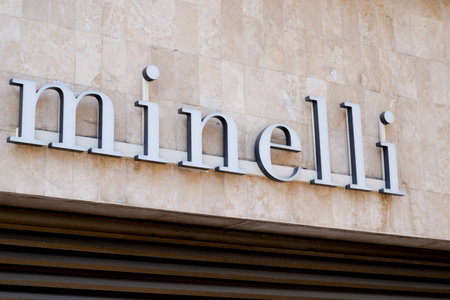 Bordeaux , Aquitaine France - 07 01 2022 : minelli boutique brand logo and sign text on facade entrance fashion front storeのeditorial素材