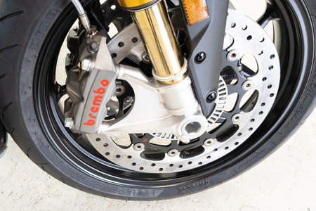 Bordeaux , Aquitaine France - 06 25 2022 : Brembo brake system logo brand and text sign on speed...