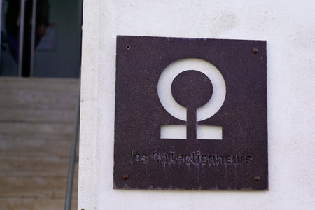 Bordeaux , Aquitaine France - 02 15 2022 : les Collectionneurs collectors logo text and sign brand label of charming hotel and gourmet restaurant quality serviceのeditorial素材