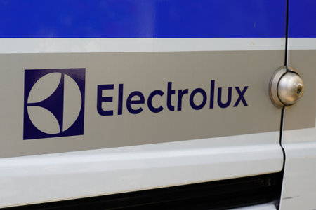 Bordeaux , Aquitaine France - 07 13 2022 : Electrolux logo brand shop and text sign on panel van store Swedish multinational home appliance manufacturerのeditorial素材