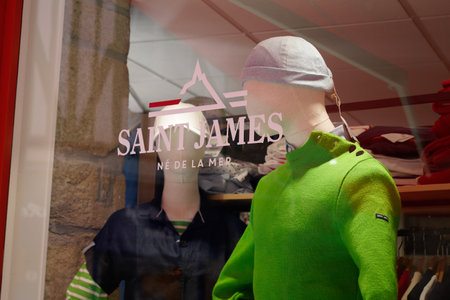 Bordeaux , Aquitaine France - 07 23 2022 : Saint james logo brand and text sign of windows marine store fashion french company franchiseのeditorial素材