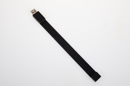 USB Flash Drive Promotional USB key bracelet on white background