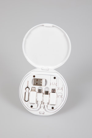 Device charger Mobile usb different types connectors curved electronic chargers adapters cable