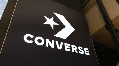 Bordeaux , Aquitaine France - 01 18 2023 : converse all star text brand and logo sign on shop facade shoes Sneakers footwear storeのeditorial素材