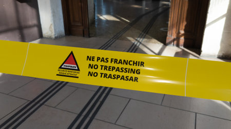 Bordeaux , Aquitaine France - 30 01 2023 : Plan Vigipirate no trepassing french logo brand and text sign France national security alert system against possible terrorist attacksのeditorial素材