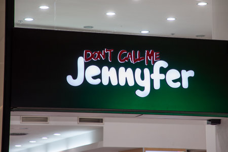 Bordeaux , Aquitaine France - 02 25 2023 : jennyfer logo brand and text sign dont call me on facade clothes store specialized for teenager girlsのeditorial素材