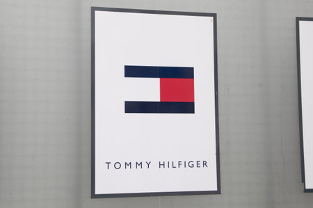 Bordeaux , Aquitaine France - 02 25 2023 : tommy Hilfiger logo brand and text sign front facade of...