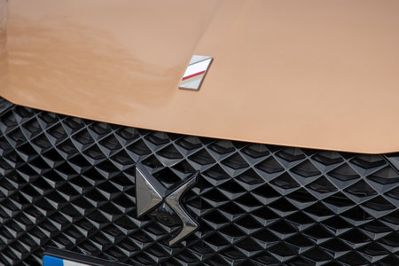 Bordeaux , Aquitaine France - 03 10 2023 : DS4 new modern face with logo brand and text sign in ds dealershipのeditorial素材