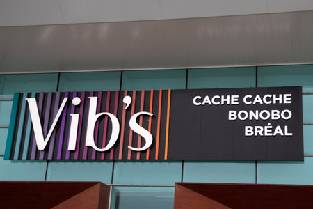 Bordeaux , Aquitaine France - 03 15 2023 : Vib's Cache Cache bonobo breal brand sign and logo text front facade shop entrance for fashion clothes store and clothing boutiqueのeditorial素材