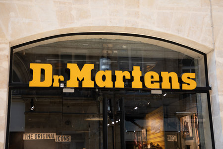 Bordeaux , Aquitaine France - 04 17 2023 : Dr. Martens logo sign store and brand text shop British...