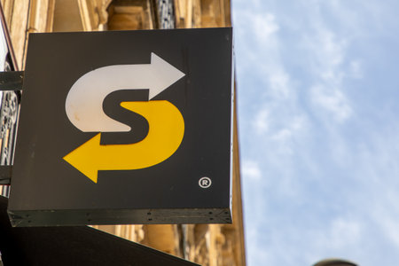 Bordeaux , Aquitaine France - 05 09 2023 : Subway logo sign and brand text facade restaurant...
