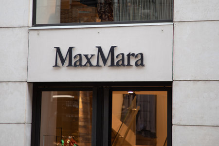 Bordeaux , Aquitaine France - 05 19 2023 : max mara brand text facade store signage and logo sign on...