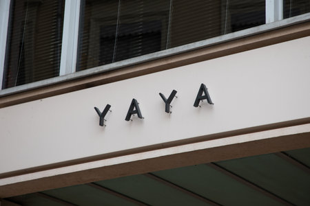 Bordeaux , Aquitaine France - 05 19 2023 : YAYA sign text and logo brand front wall facade trendy store feminine clothing fashion shopのeditorial素材
