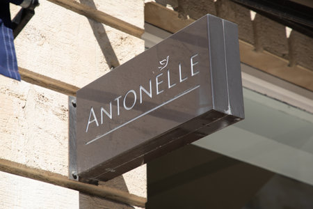Bordeaux , Aquitaine France - 05 29 2023 : antonelle logo brand and sign text entrance facade wall chain boutique fashion clothes shopのeditorial素材