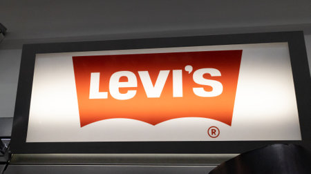 Bordeaux , Aquitaine France - 05 29 2023 : Levi's Jeans sign logo and text brand chain facade store...