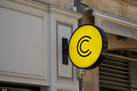 Bordeaux , Aquitaine France - 04 17 2023 : cache cache logo store c text and sign brand facade shop...