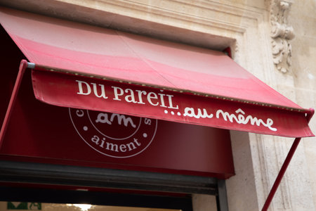 Bordeaux , Aquitaine France - 06 06 2023 : Du Pareil Au Meme text sign and brand text logo chain DPAM of store fashion for clothes kidsのeditorial素材