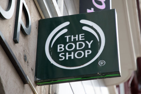 Bordeaux , Aquitaine France - 06 01 2023 : the body shop logo brand and text sign shop facade chain retail cosmetics perfume storeのeditorial素材