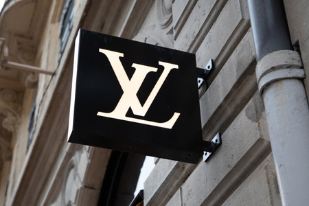 Bordeaux , Aquitaine France - 06 01 2023 : Louis Vuitton logo brand store and sign facade wall text...