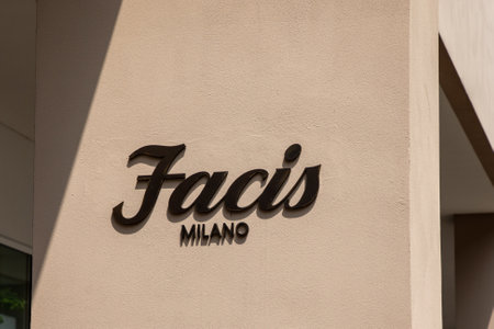 Bordeaux , France - 06 27 2023 : facis milano facade sign logo brand and text sign at entrance of fashionable textile store of fashion commercial clothing chainのeditorial素材