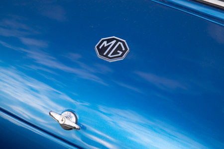 Bordeaux , France - 07 01 2023 : MG Midget sports manufacturer logo brand and sign text badge on rear vintage sixties British carのeditorial素材
